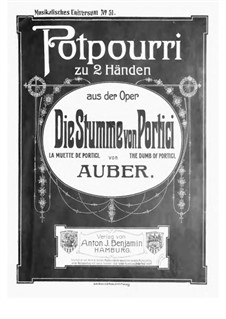 Potpourri über Themen: Für Klavier by Daniel Auber