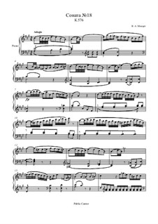 Sonate für Klavier Nr.18 in D-Dur, K.576: Teil II by Wolfgang Amadeus Mozart
