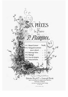 Sechs Stücke, Op.9: Für Klavier by Pietro Floridia