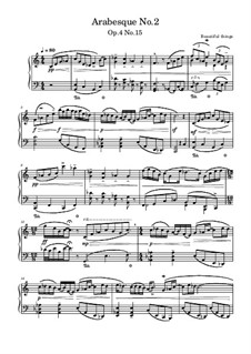 Arabesque No.2, Op.4 No.15: Arabesque No.2 by Beautiful things Martínez