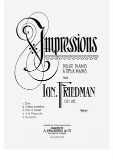 Impressions, Op.38: Impressions by Ignaz Friedman