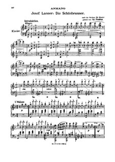 Die Schönbrunner, Op.200: Für Klavier by Josef Lanner