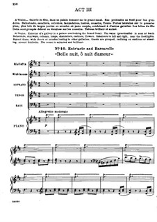 Vollständige Oper: Akt III. Bearbeitung für Stimmen und Klavier by Jacques Offenbach