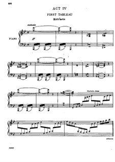 Vollständige Oper: Akt IV. Bearbeitung für Stimmen und Klavier by Jacques Offenbach