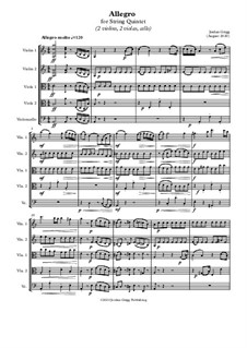 Allegro for String Quintet: Allegro for String Quintet by Jordan Grigg