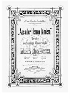 Aus aller Herren Länder, Op.23: Nos.1-4 by Moritz Moszkowski