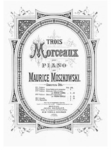 Drei Klavierstücke, Op.34: No.2 Etude by Moritz Moszkowski