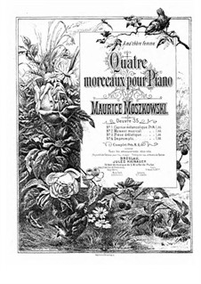 Vier Stücke für Klavier, Op.35: Vollsammlung by Moritz Moszkowski