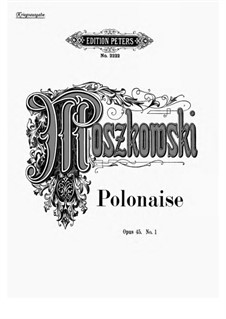 Zwei Stücke für Klavier, Op.45: No.1 Polonaise by Moritz Moszkowski