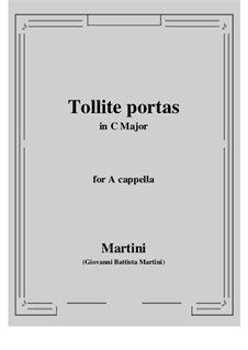 Tollite portas: C-Dur by Giovanni Battista Martini