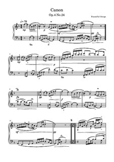 Canon, Op.4 No.24: Canon by Beautiful things Martínez