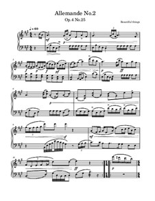 Allemande No.2, Op.4 No.25: Allemande No.2 by Beautiful things Martínez