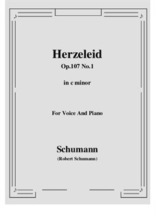 No.1 Herzeleid: C minor by Robert Schumann