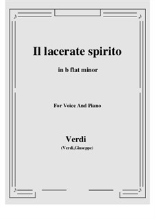 Simon Boccanegra: Il lacerate spirito (b flat minor) by Giuseppe Verdi