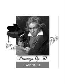 Romanze für Violine und Orchester Nr.2 F-Dur, Op.50: For easy piano (fragment) by Ludwig van Beethoven