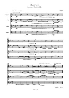 Chant 8 (for Choir, SATB): Chant 8 (for Choir, SATB) by Λrthvr