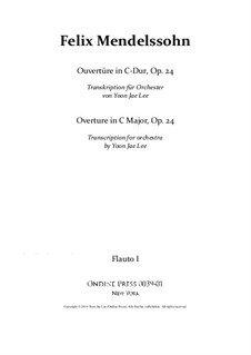 Ouvertüre für Blasinstrumente, Op.24: Version for full orchestra – parts by Felix Mendelssohn-Bartholdy