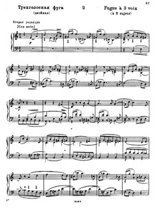 Drei Fugen: Fugue No.2 by Michail Glinka