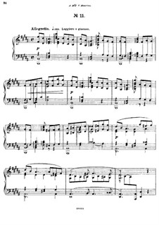 Fünfundzwanzig Präludien, Op.64: Prelude No.11 by César Cui