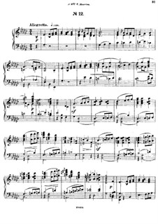 Fünfundzwanzig Präludien, Op.64: Prelude No.12 by César Cui
