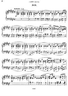 Fünfundzwanzig Präludien, Op.64: Prelude No.13 by César Cui