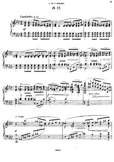 Fünfundzwanzig Präludien, Op.64: Prelude No.17 by César Cui