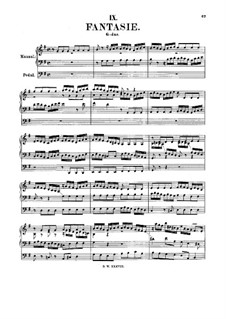 Fantasie in G-Dur, BWV 572: Für Orgel by Johann Sebastian Bach