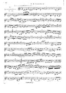 Streichquintett Nr.11 in B-Dur, Op.33: Violinstimme II by Georges Onslow