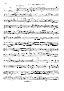 Streichquintett Nr.11 in B-Dur, Op.33: Cellostimme I by Georges Onslow