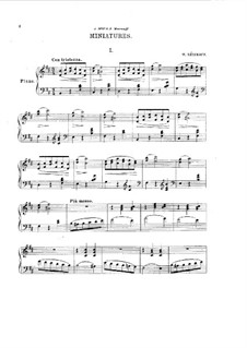 Aus dem Tagebuche, Op.33: No.1-3 Three Miniatures by Wladimir Rebikow