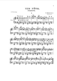 Une Fête, Op.38: Für Klavier by Wladimir Rebikow