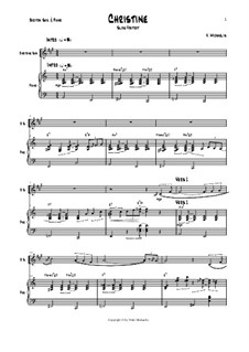 Christine - Slow Foxtrott für Baritonsaxophon und Klavier: Christine - Slow Foxtrott für Baritonsaxophon und Klavier by Vitali Michaelis