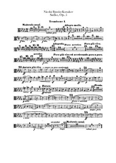 Sadko. Musikalische Gemälde, Op.5: Posaune- und Tubastimmen by Nikolai Rimsky-Korsakov