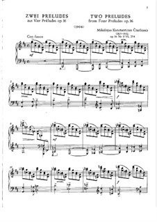 4 прелюдии, Op.16 No.1-3: 4 прелюдии, Op.16 No.1-3 by Mikalojus Konstantinas Čiurlionis