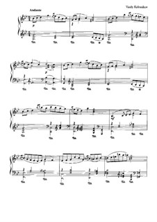 Traurig Lied: Für Klavier by Wassili Kalinnikow