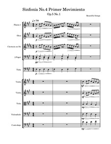 Sinfonía No.4, Op.5 No.1: Primer movimiento by Beautiful things Martínez