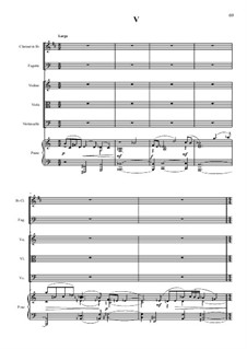 Секстет No.2 для кларнета, фагота, скрипки, альта, виолончели и фортепиано в 5 частях: Часть 5 by Vladimir Polionny