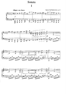 Sonata for Piano, Op.21: Für einen Interpreten by Ignacy Jan Paderewski