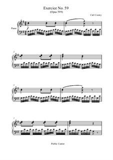 Practical Method for Beginners on the Pianoforte, Op.599: No.59 Study by Carl Czerny