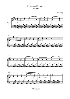 Practical Method for Beginners on the Pianoforte, Op.599: No.62 Study by Carl Czerny