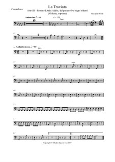 Addio del passato: For voice and string orchestra by Giuseppe Verdi