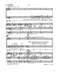 Missa pro defunctis (Mass for the Departed): 2. Kyrie by Edward Lein