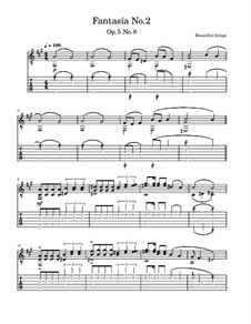 Fantasía No.2, Op.5 No.8: Fantasía No.2 by Beautiful things Martínez