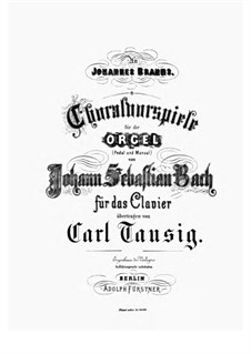 Choralvorspiele: Choralvorspiele by Johann Sebastian Bach