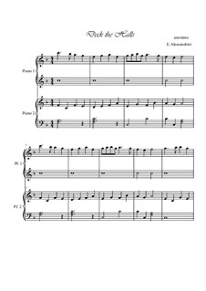 Piano version: For four hands by folklore
