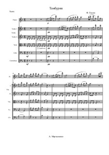 Tambourin in F-Dur: For chamber orchestra by François Joseph Gossec