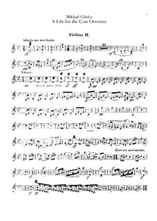 Ouvertüre: Violinstimme II by Michail Glinka