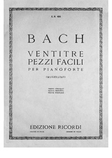 23 Easy Pieces: 23 Easy Pieces by Johann Sebastian Bach