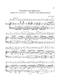 Gretchen am Spinnrade, für Cello und Klavier: Partitur by Michail Glinka