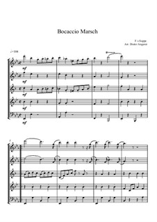 Boccaccio: Marsch, für Bläserquintett by Franz von Suppé
